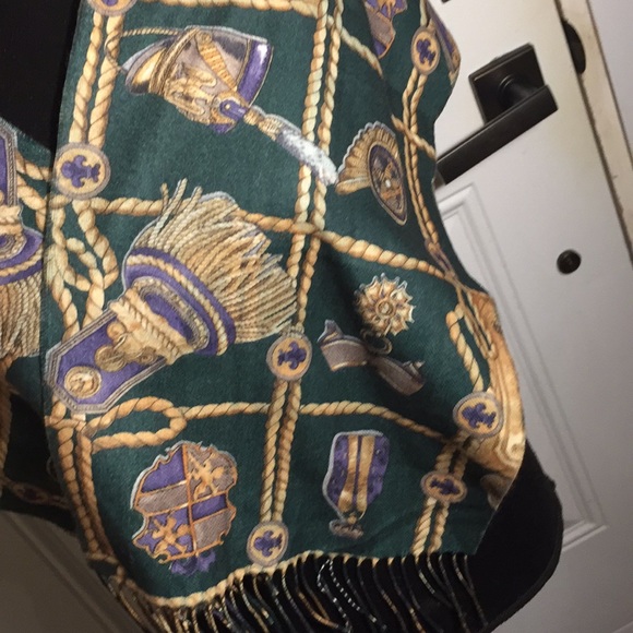 Cashmink  Scarf with Fringe Gendarmerie Royale Germany - Picture 2 of 11